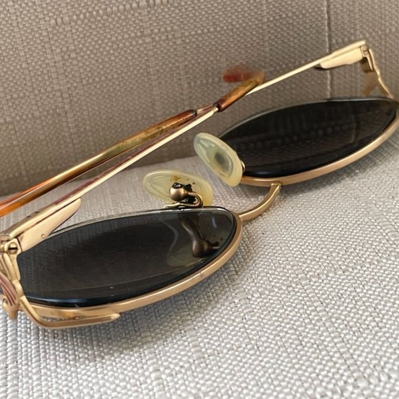Vintage Elizabeth Arden Glasses Frame Gold Tone Half Rim Eyeglasses Read desc main image 11